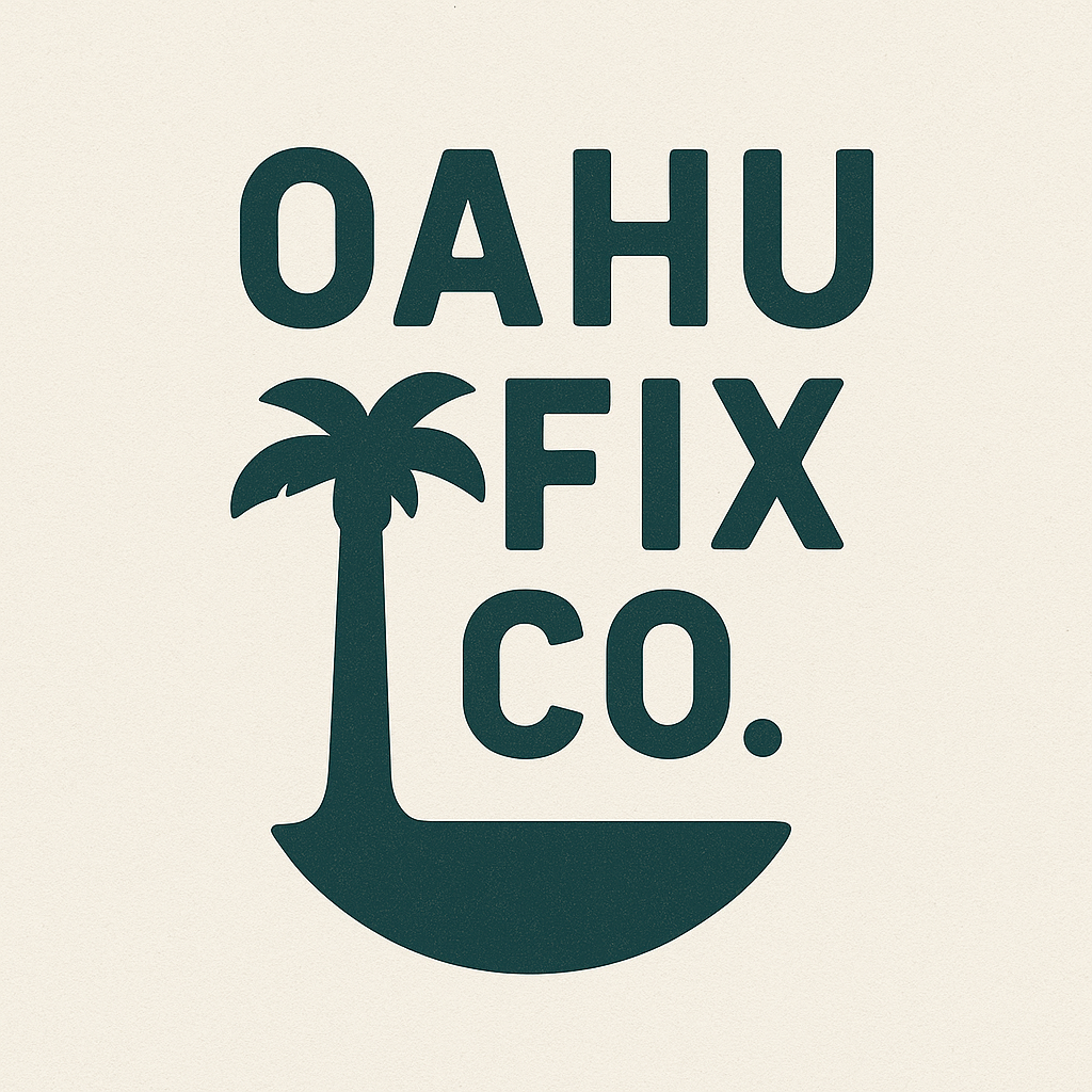 Oahu Fix Co. palm tree mark